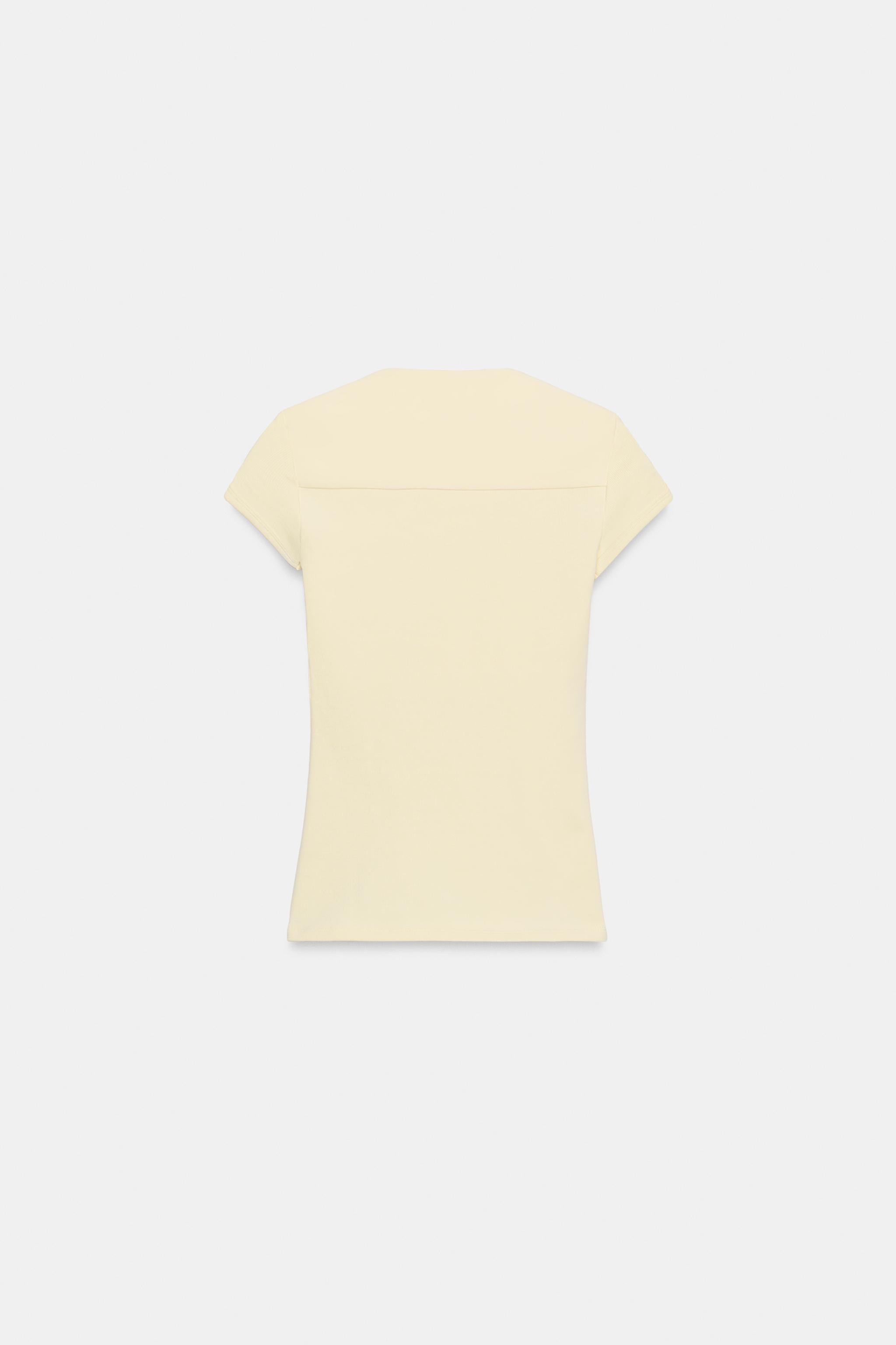 SQUARE NECKLINE T-SHIRT